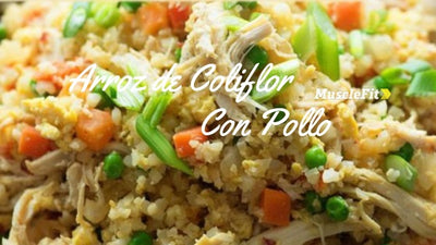 Arroz de coliflor con pollo