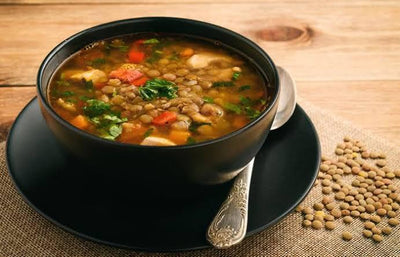 Sopa de lentejas ( Mucho aporte protéico )