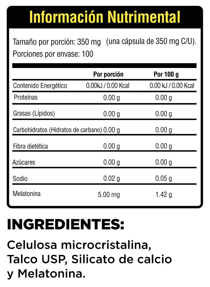 Melatonina - 100 caps