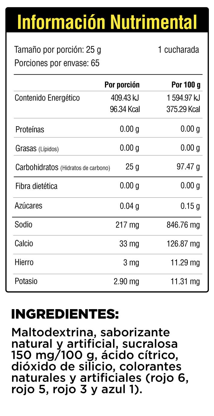 CARBS GAINER -  Ganador de peso ( 3.7Lb - 65 porciones )