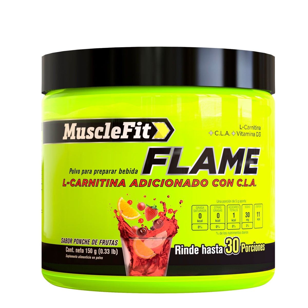 FLAME - CARNITINA + CLA en Polvo --- ( 30 Servicios ) - MuscleFit FLAME - CARNITINA + CLA en Polvo --- ( 30 Servicios ) - MuscleFit