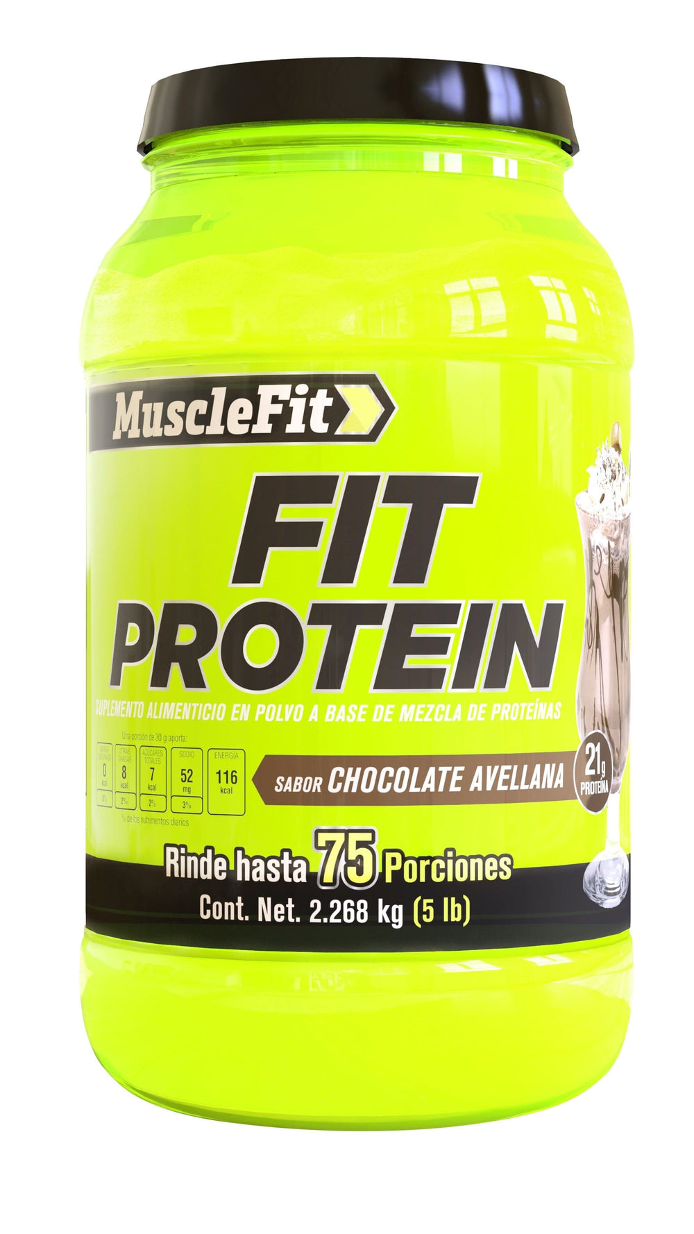 FIT PROTEIN - Proteína Suero de Leche  ( 5 Lb - 75 servicios ) - MuscleFit