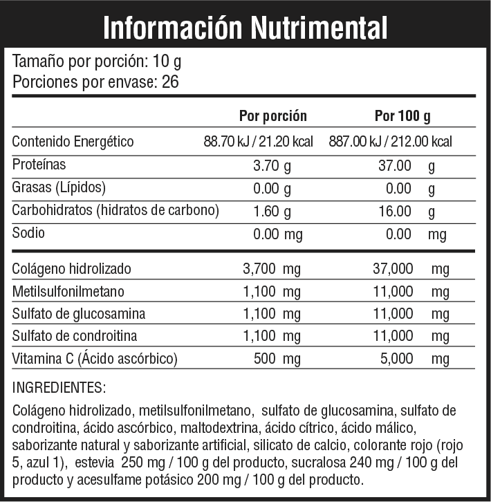 COLLAGEN - COLAGENO HIDROLIZADO En Polvo ( 26 Servicios ) - MuscleFit