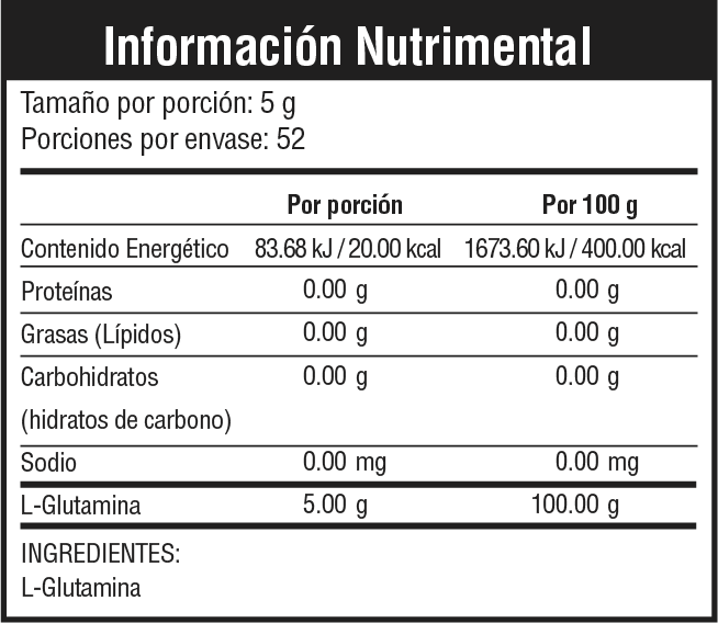 RECHARGE - GLUTAMINA (52 servicios) - MuscleFit