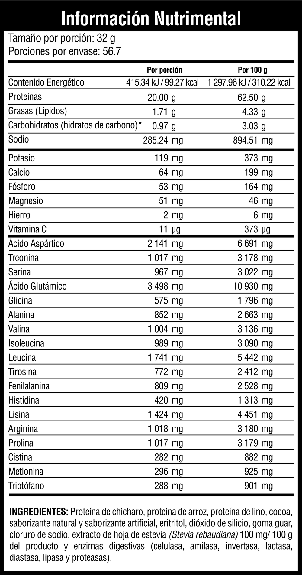 VEGAN PROTEIN - Proteína Vegana 0 Carb  ( 4Lb - 56 servicios ) - MuscleFit