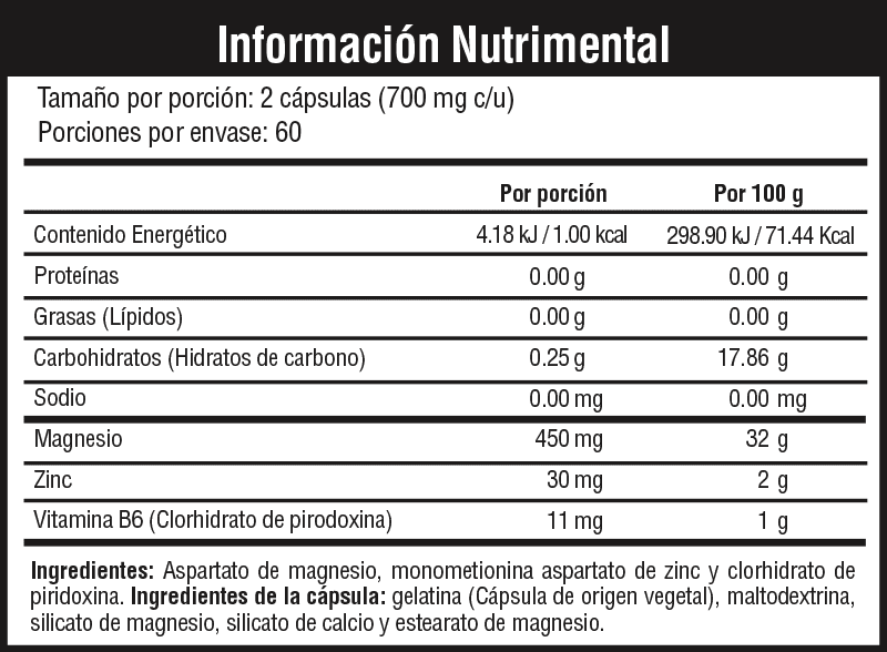 ZMA - 120 Caps - MuscleFit